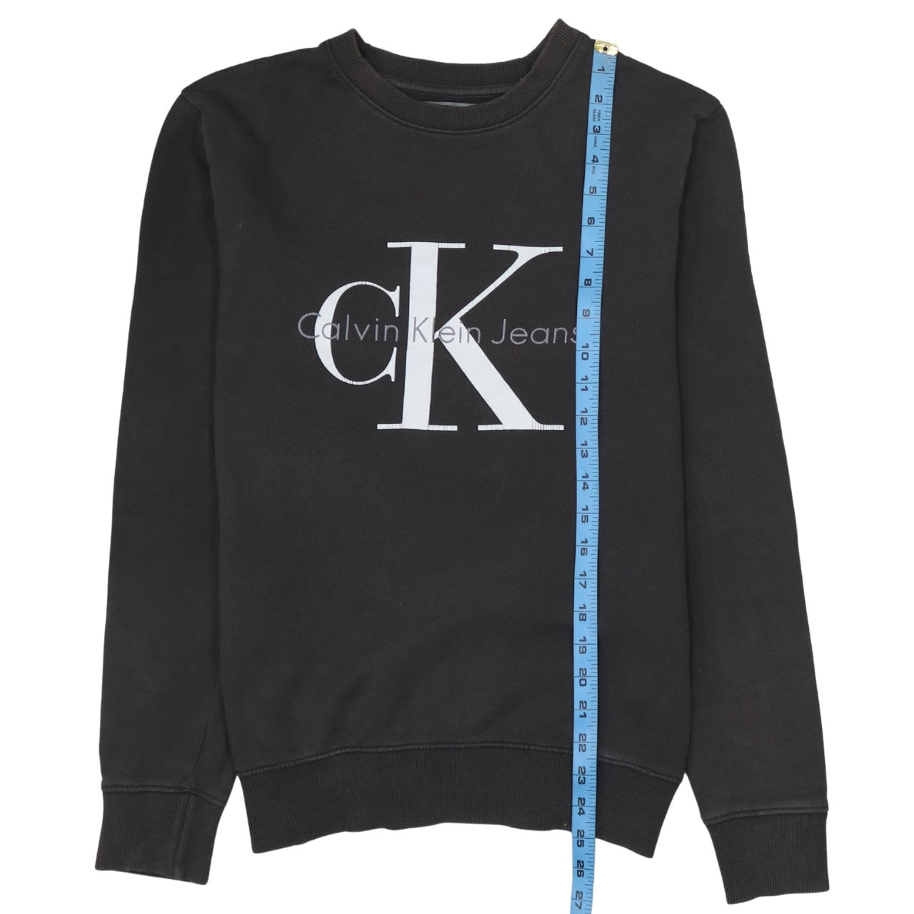 Mens UK Size XS Calvin Klein Jeans Black Pullover Sweatshirt