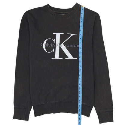 Mens UK Size XS Calvin Klein Jeans Black Pullover Sweatshirt