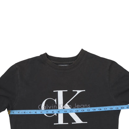 Mens UK Size XS Calvin Klein Jeans Black Pullover Sweatshirt