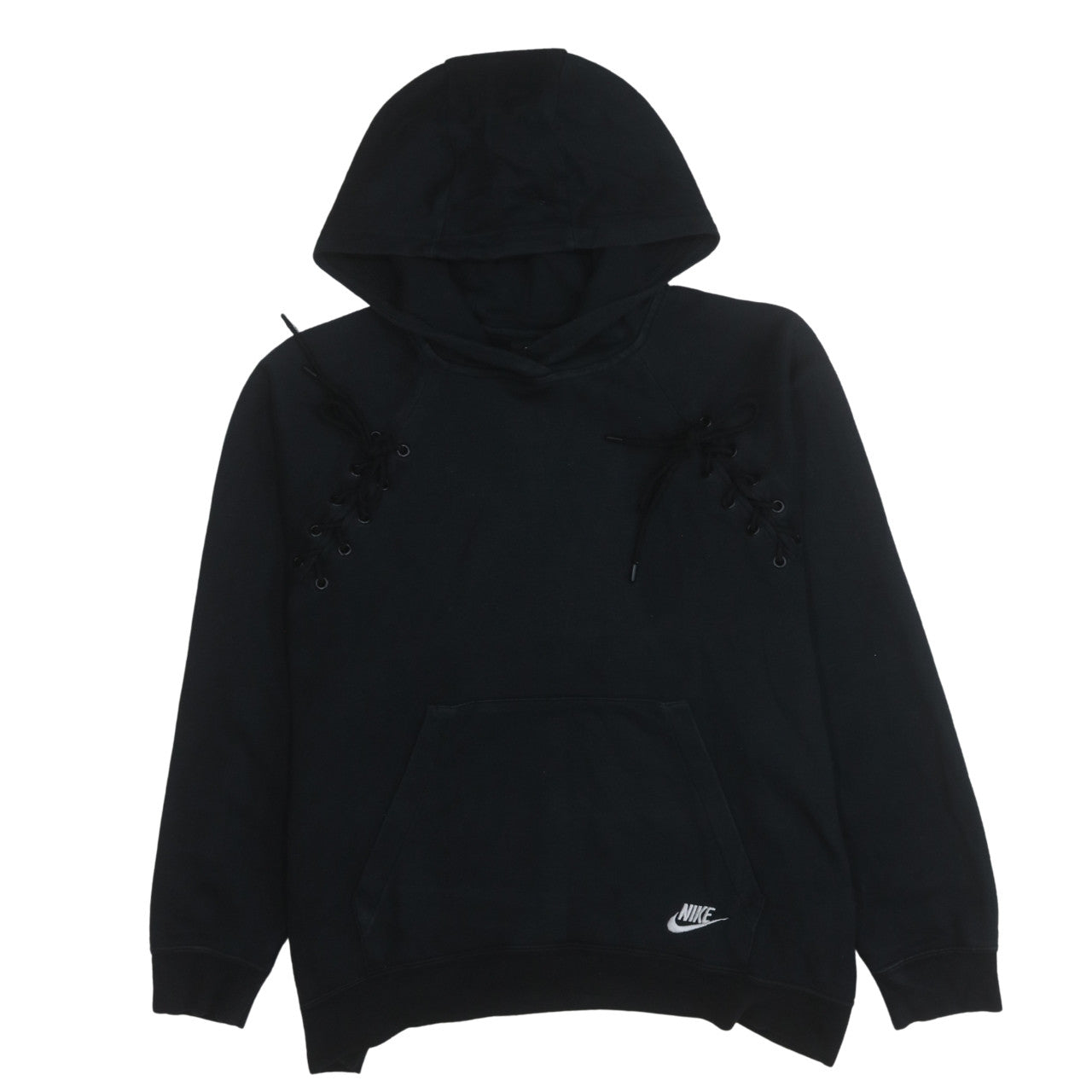 Womens UK Size M Nike Black Pullover Hoodie