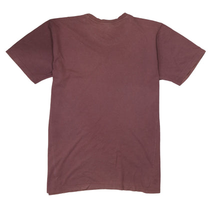 Adidas Men's Brown Logo Graphic Short Sleeve Cotton T-Shirt M
