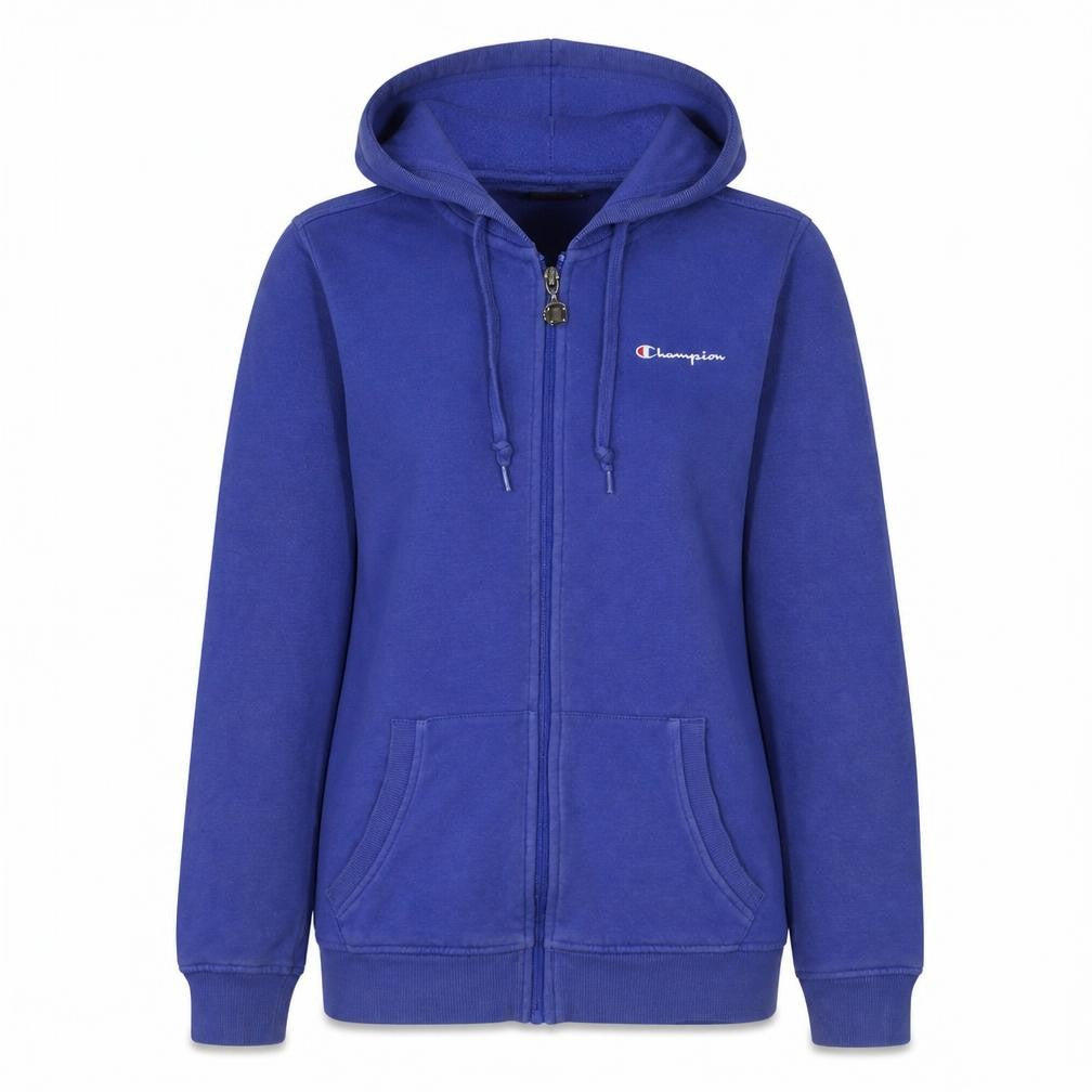 Womens UK Size L Champion Blue Full Zip Hoodie