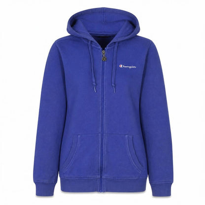 Womens UK Size L Champion Blue Full Zip Hoodie