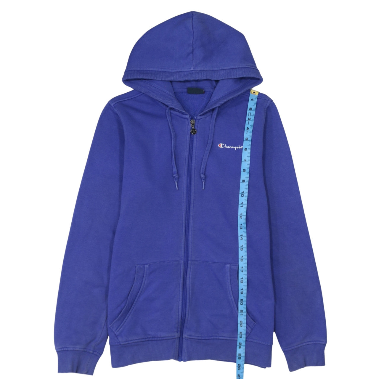 Womens UK Size L Champion Blue Full Zip Hoodie
