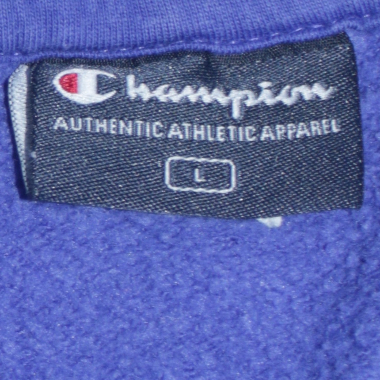 Womens UK Size L Champion Blue Full Zip Hoodie