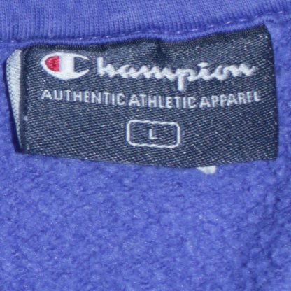 Womens UK Size L Champion Blue Full Zip Hoodie