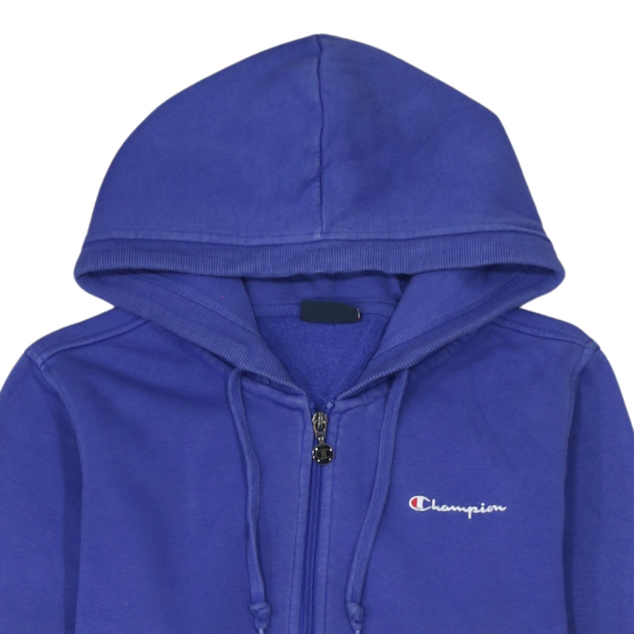 Womens UK Size L Champion Blue Full Zip Hoodie