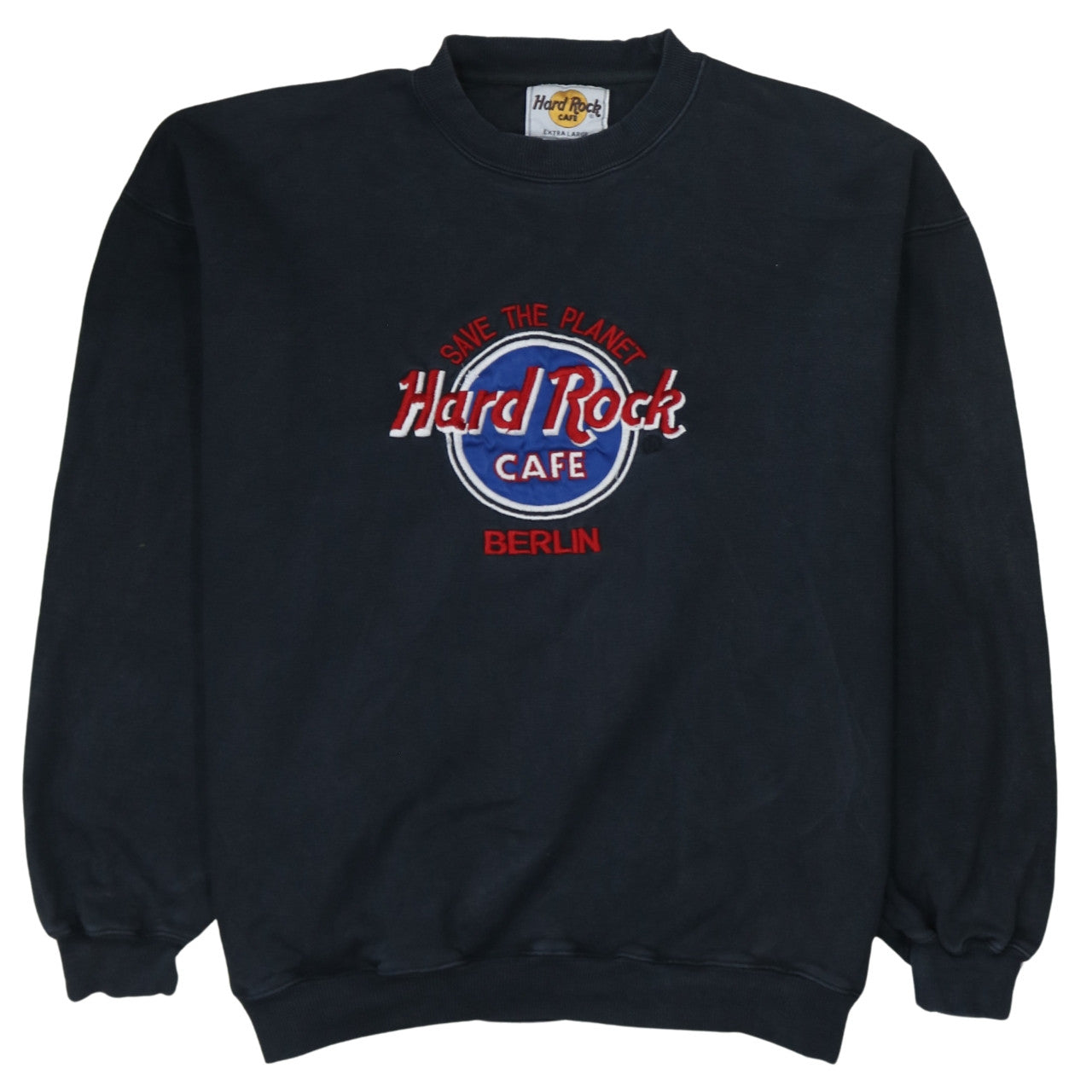 Mens UK Size XL Hard Rock Cafe Black Pullover Sweatshirt