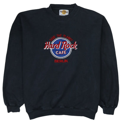 Mens UK Size XL Hard Rock Cafe Black Pullover Sweatshirt