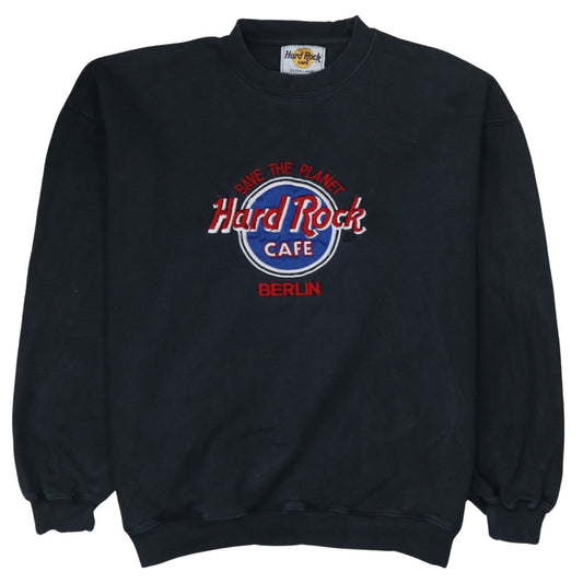 Mens UK Size XL Hard Rock Cafe Black Pullover Sweatshirt