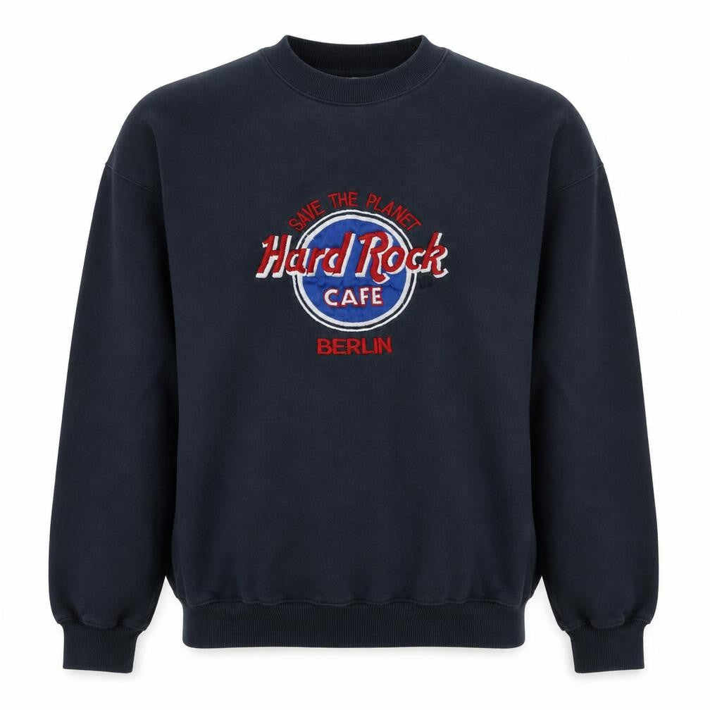 Mens UK Size XL Hard Rock Cafe Black Pullover Sweatshirt