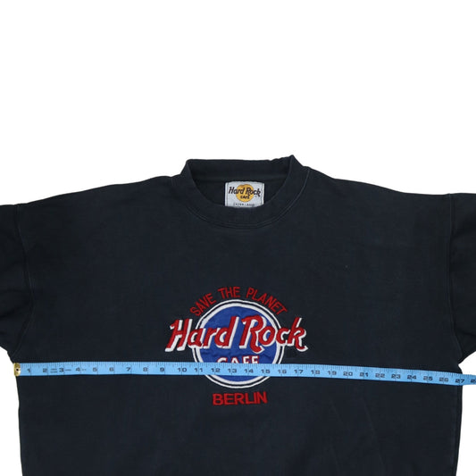 Mens UK Size XL Hard Rock Cafe Black Pullover Sweatshirt