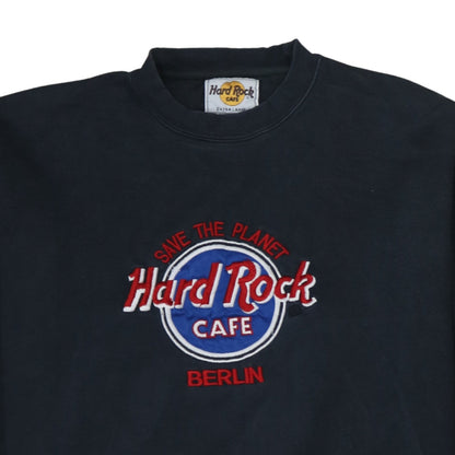 Mens UK Size XL Hard Rock Cafe Black Pullover Sweatshirt