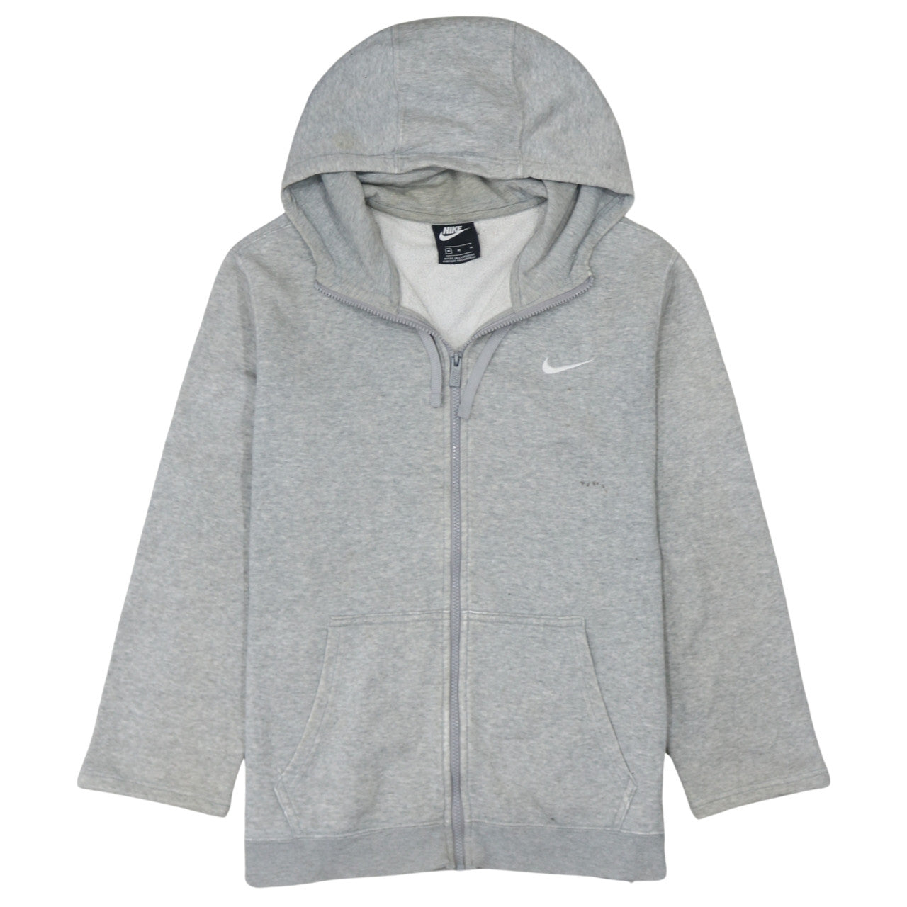 Mens UK Size M Nike Grey Full Zip Hoodie