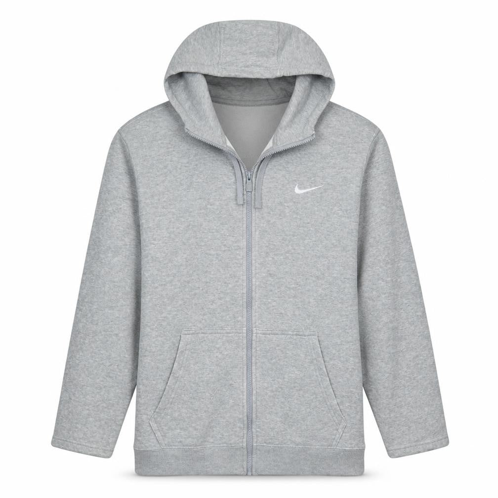 Mens UK Size M Nike Grey Full Zip Hoodie