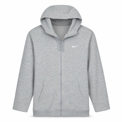 Mens UK Size M Nike Grey Full Zip Hoodie
