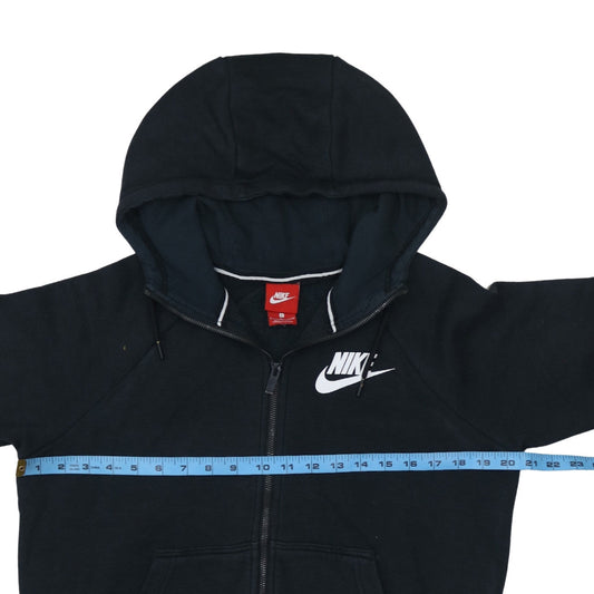 Mens UK Size S Nike Black Full Zip Hoodie