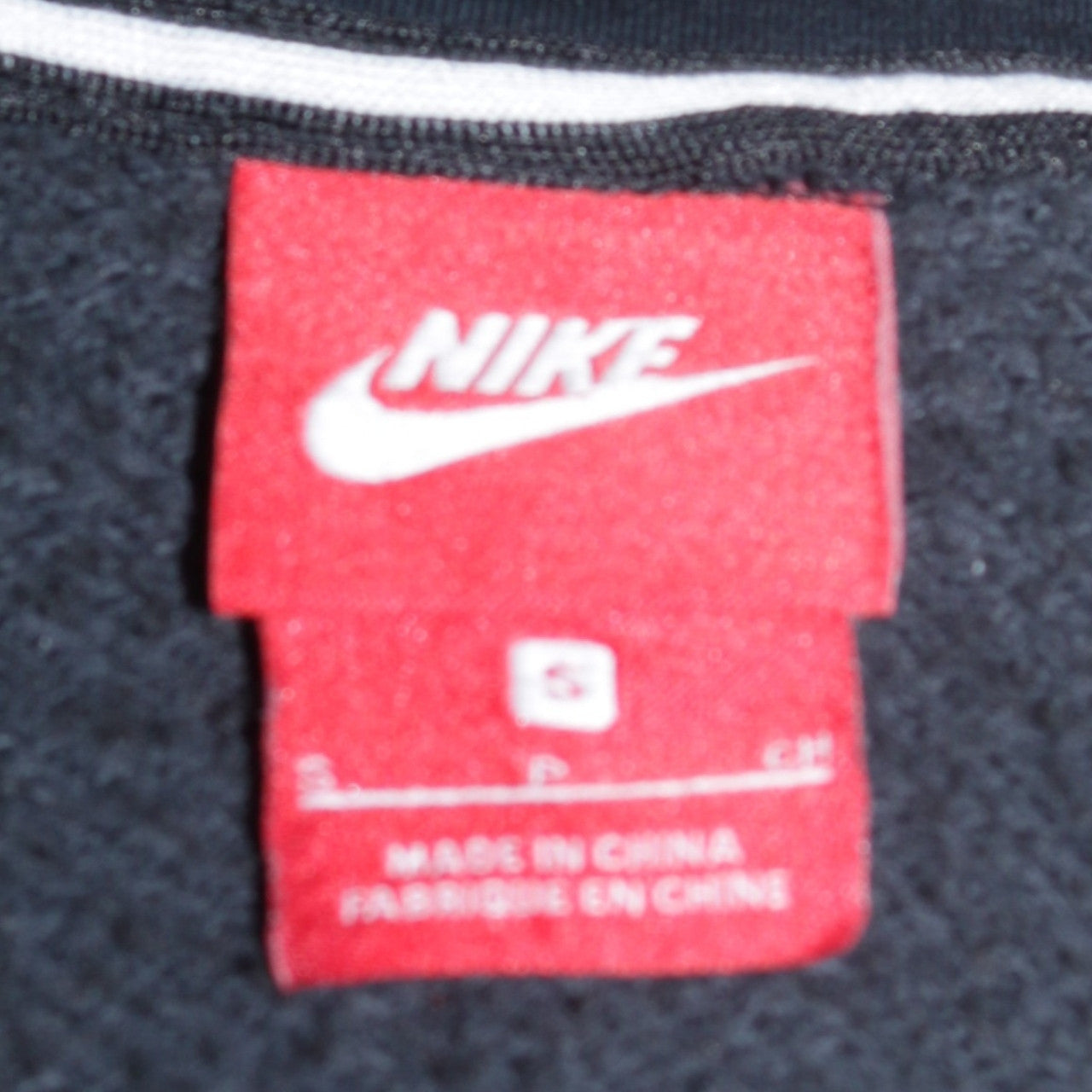 Mens UK Size S Nike Black Full Zip Hoodie
