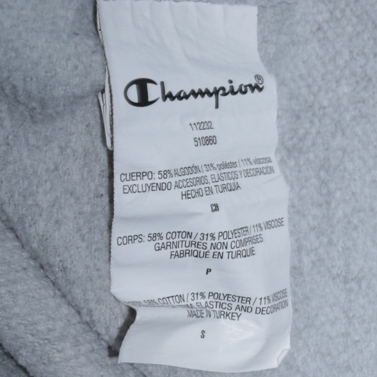 Womens UK Size S Champion Grey Pullover Hoodie