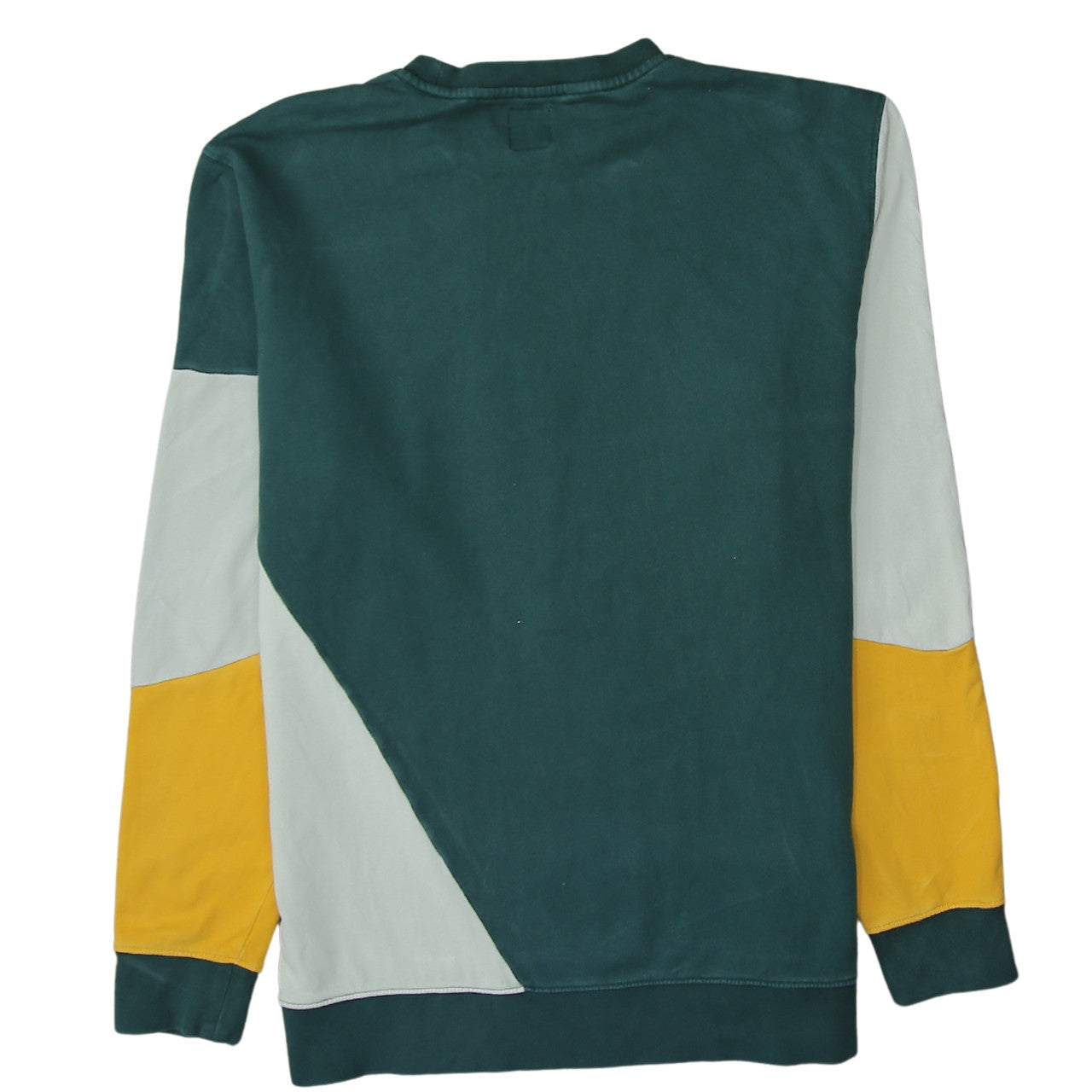 Vans Men's Green Colour Block Pullover Sweatshirt XL
