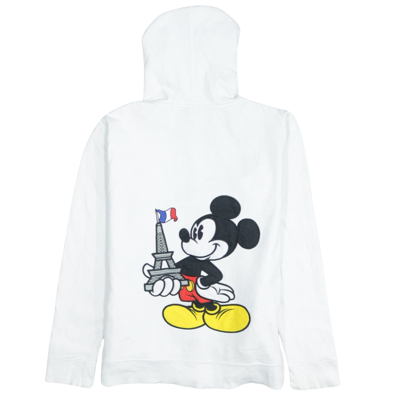 Womens UK Size XL Disneyland Paris White Full Zip Hoodie