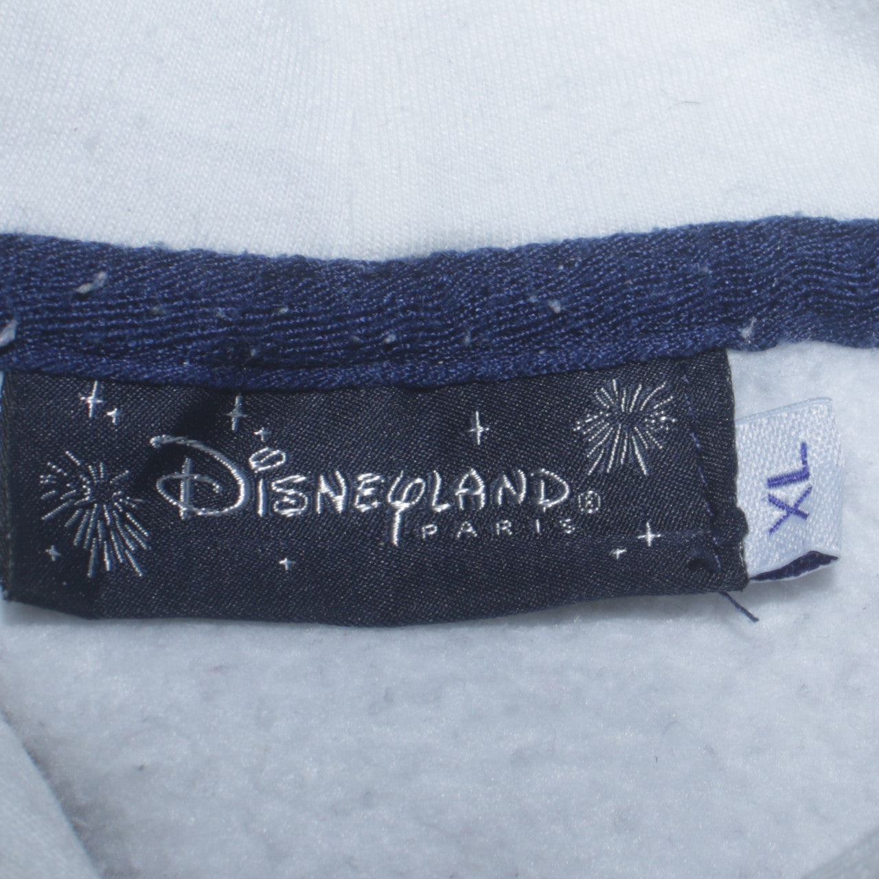 Womens UK Size XL Disneyland Paris White Full Zip Hoodie