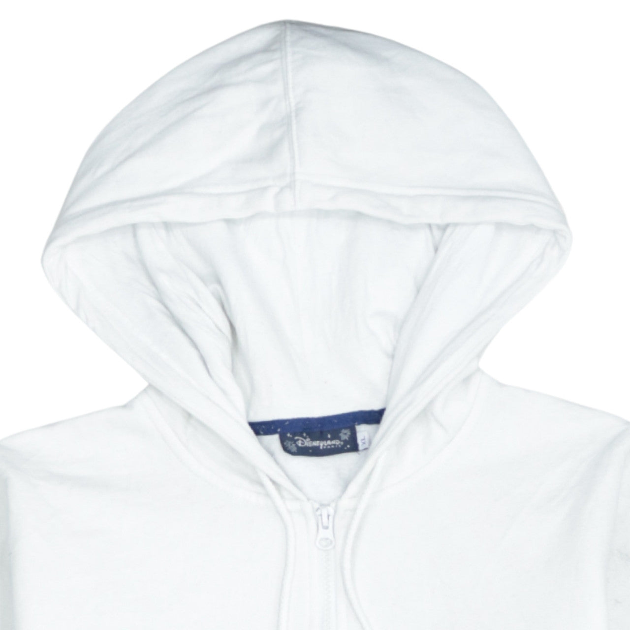 Womens UK Size XL Disneyland Paris White Full Zip Hoodie