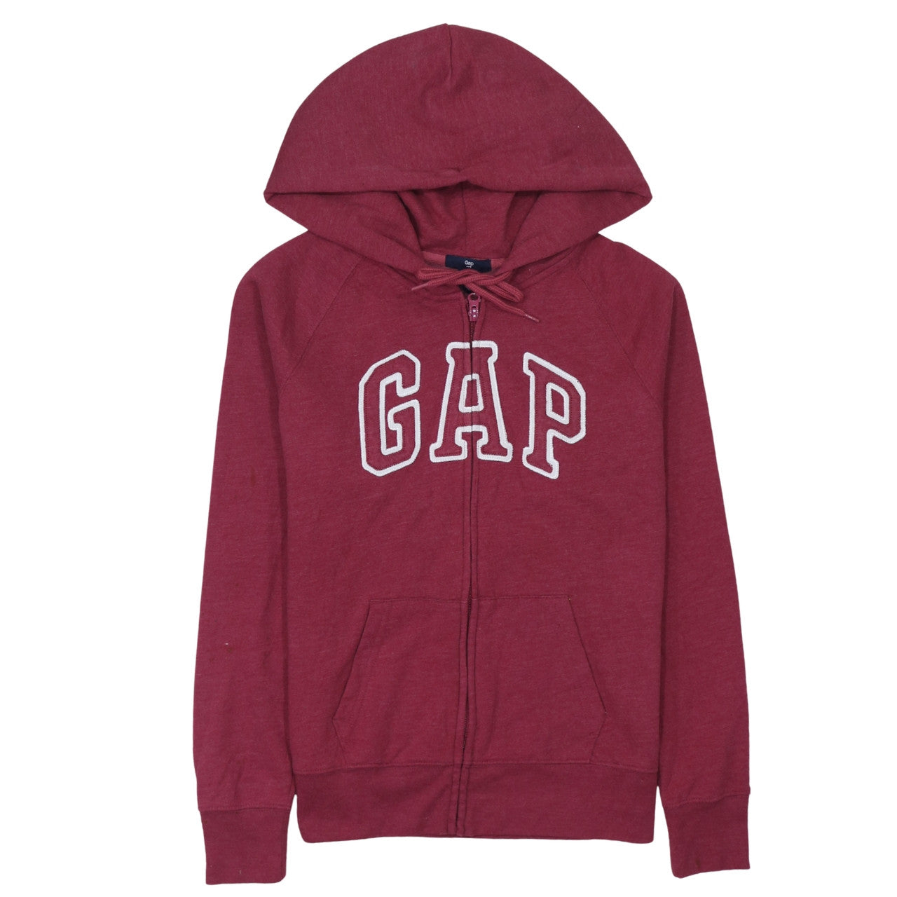 Mens UK Size M Gap Red Full Zip Hoodie