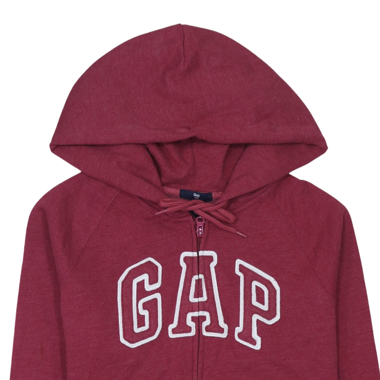 Mens UK Size M Gap Red Full Zip Hoodie