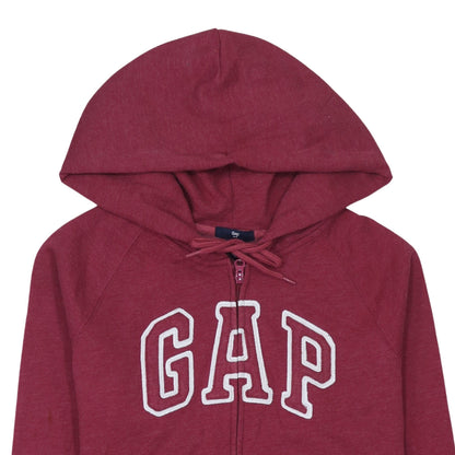 Mens UK Size M Gap Red Full Zip Hoodie
