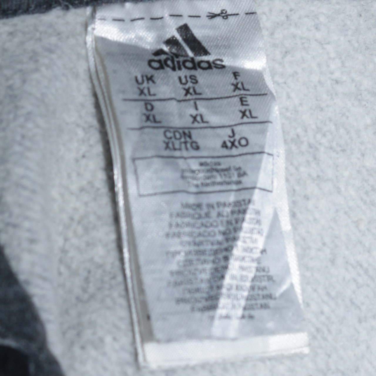 Mens UK Size XL adidas Grey Pullover Hoodie