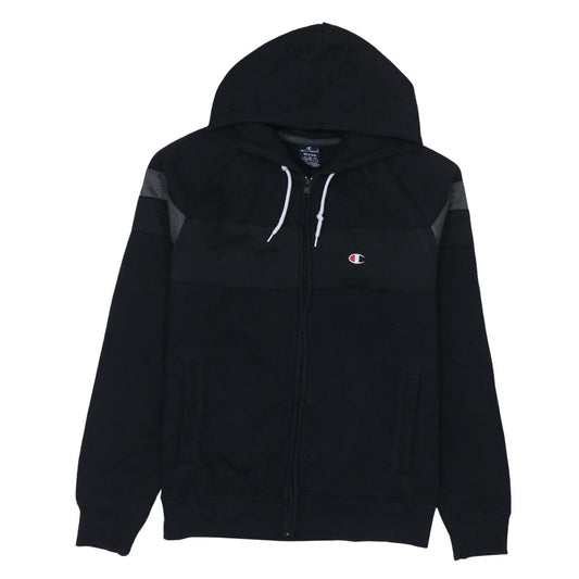 Mens UK Size M Champion Black Full Zip Hoodie