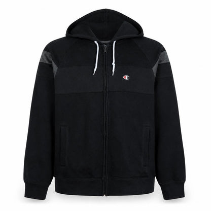 Mens UK Size M Champion Black Full Zip Hoodie