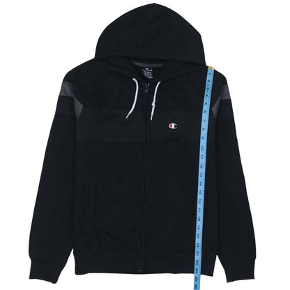 Mens UK Size M Champion Black Full Zip Hoodie