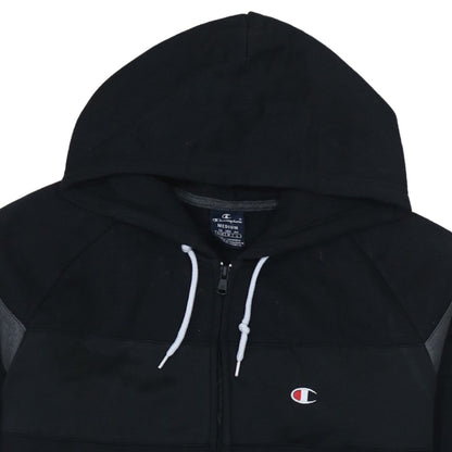 Mens UK Size M Champion Black Full Zip Hoodie