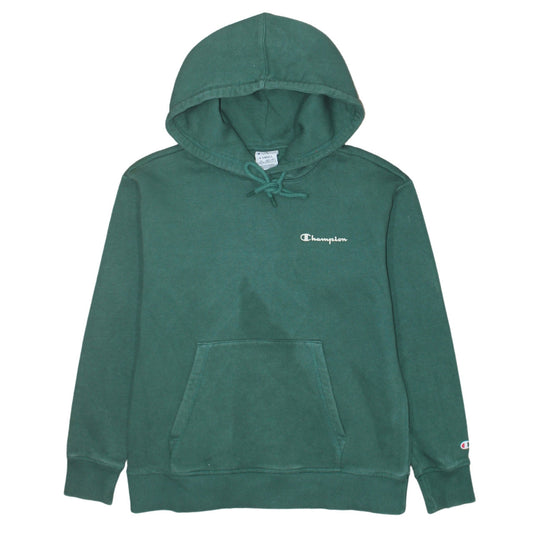 Womens UK Size XS Champion Green Pullover Hoodie