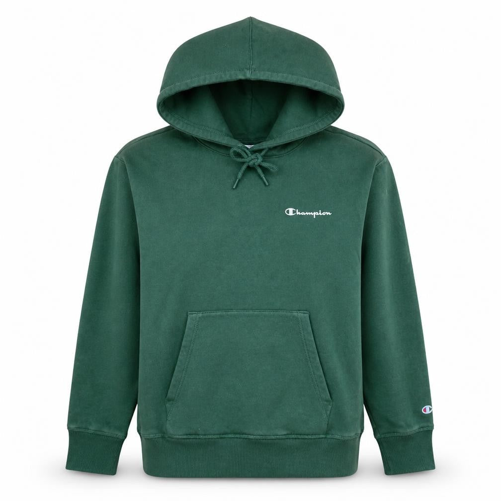Womens UK Size XS Champion Green Pullover Hoodie