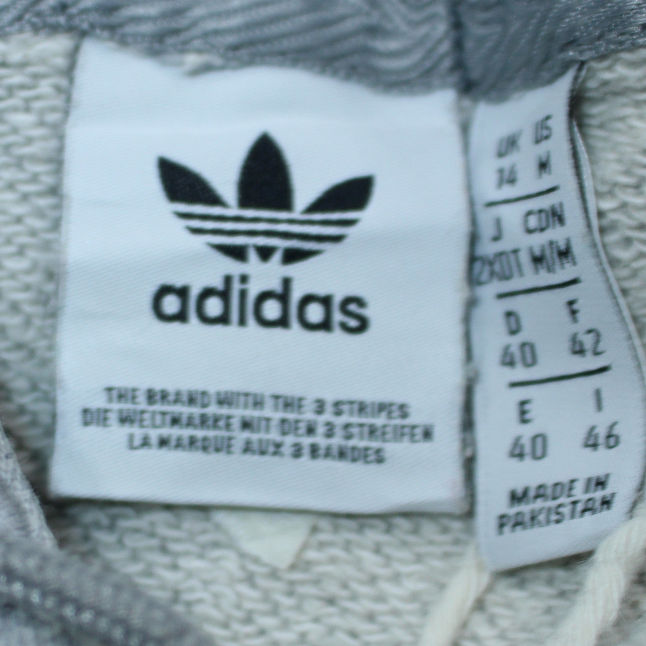 Womens UK Size 14 adidas Grey Pullover Hoodie