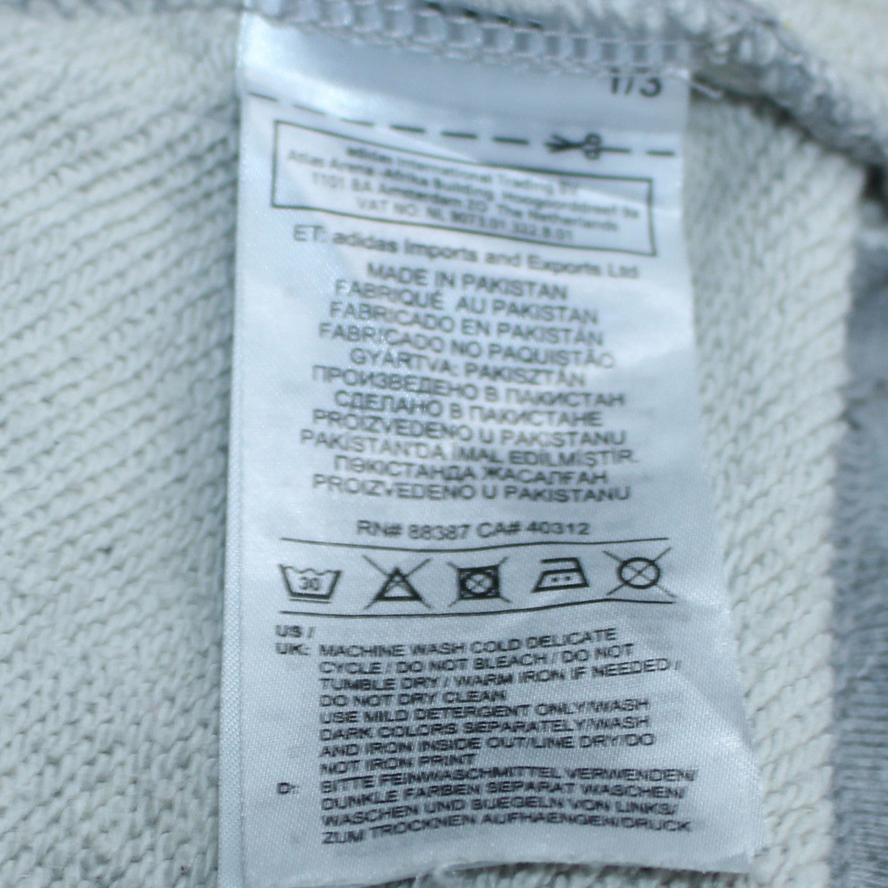 Womens UK Size 14 adidas Grey Pullover Hoodie
