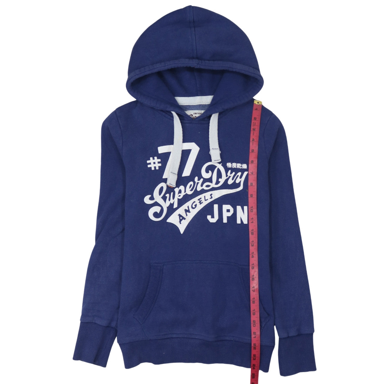 Womens UK Size S Superdry Blue Pullover Hoodie