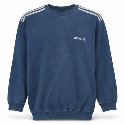 Mens UK Size L adidas Blue Pullover Sweatshirt