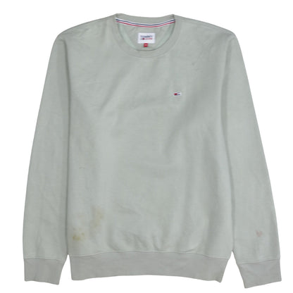 Mens UK Size M Tommy Jeans Beige Pullover Sweatshirt