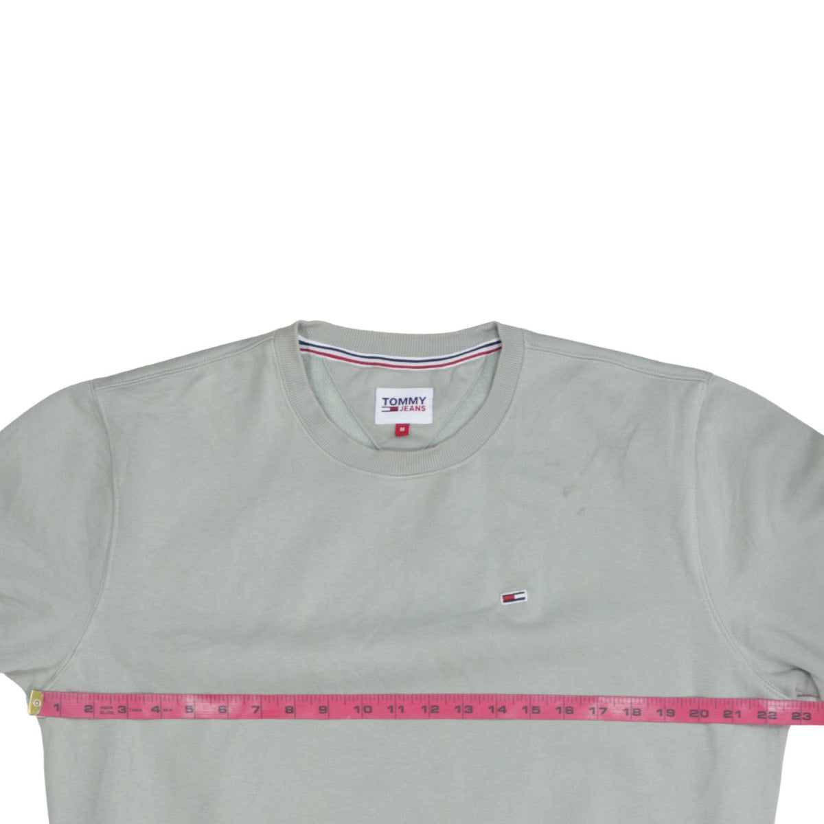 Mens UK Size M Tommy Jeans Beige Pullover Sweatshirt