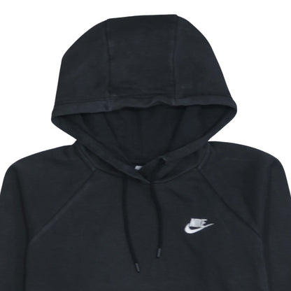 Womens UK Size M Nike Black Pullover Hoodie