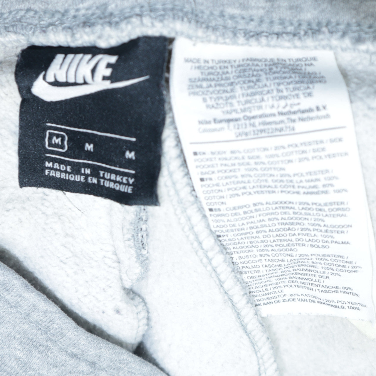 Womens UK Size M Nike Regular Fit Jogger Grey Trousers