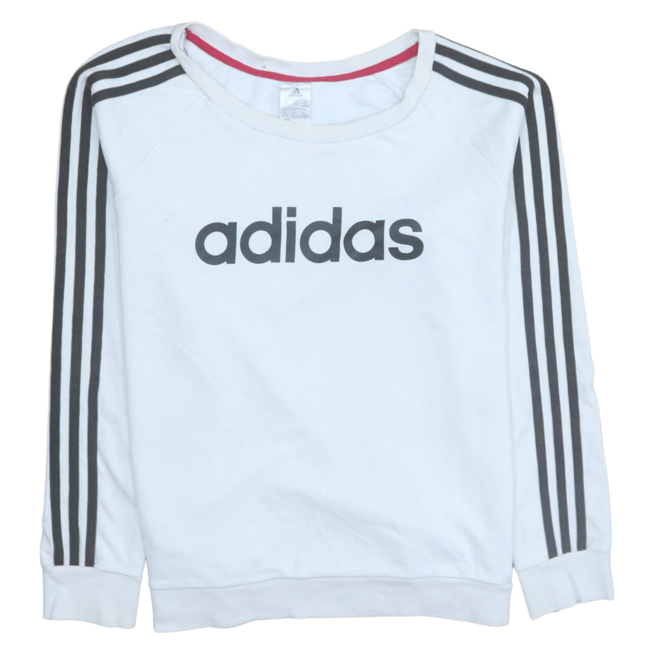 Womens UK Size XL adidas White Pullover Sweatshirt