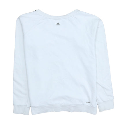 Womens UK Size XL adidas White Pullover Sweatshirt