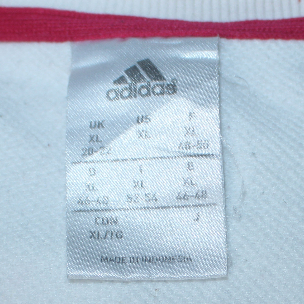 Womens UK Size XL adidas White Pullover Sweatshirt