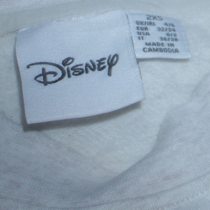 Womens UK Size 2XS Disney Grey Pullover Sweatshirt