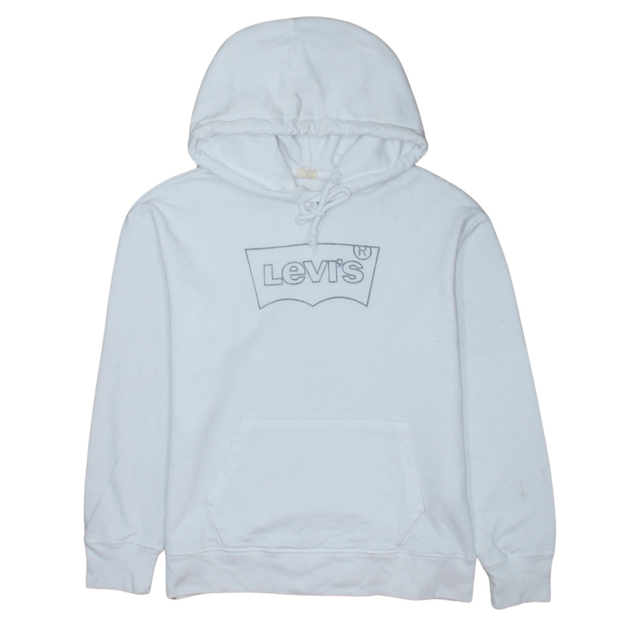 Mens UK Size S Levi's White Pullover Hoodie